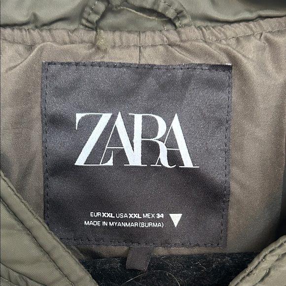 Zara Women's Dark Green Bomber Jacket - Picture 3 of 10